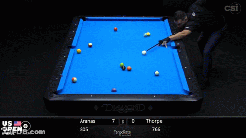Aranas And Thorpe Are Playing A Pool Game GIF