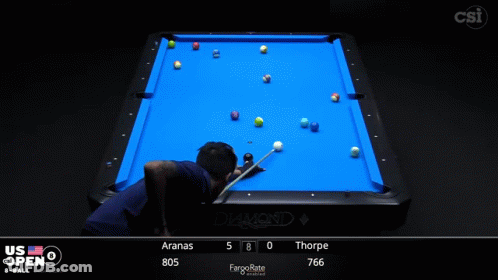 Aranas And Thorpe Are Playing A Pool Game GIF