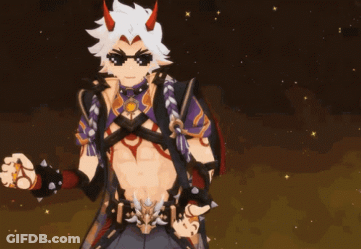 Arataki Itto Dancing Genshin Impact GIF