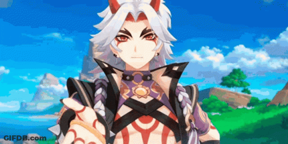 Arataki Itto Offering Hand GIF
