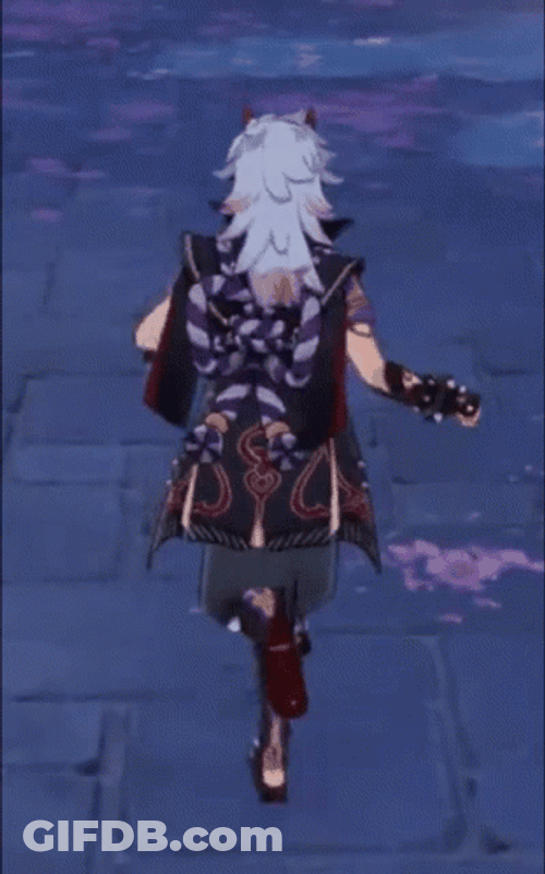 Arataki Itto Running Genshin Impact GIF