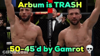 Arbum Is Trash 50-45 'D By Gamrot With A Skull In The Corner GIF