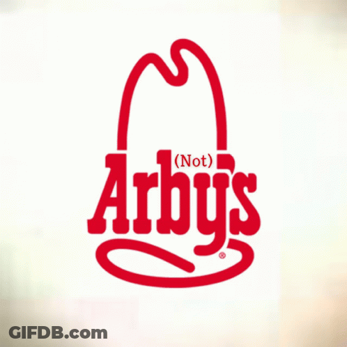 Arby's Logo Saying Not GIF
