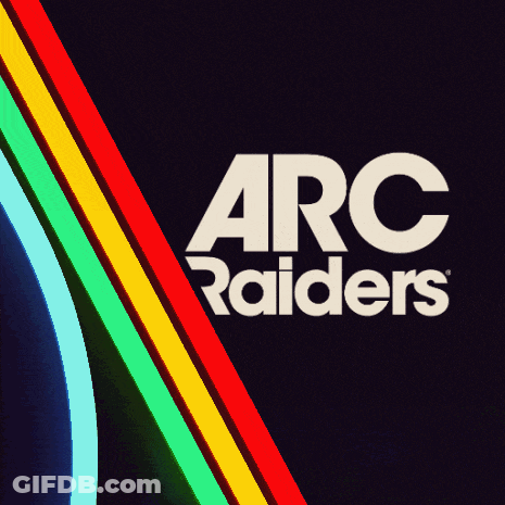 Arc Raiders Logo Rainbow Background GIF