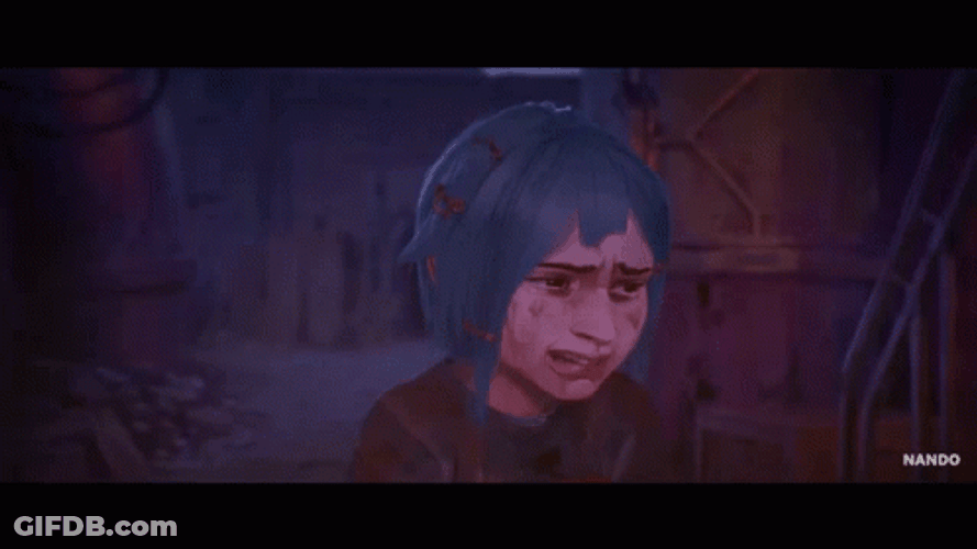 Arcane Jinx Crying For What Happened GIF