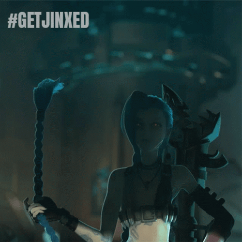 Arcane Jinx Is Ready To Fight GIF
