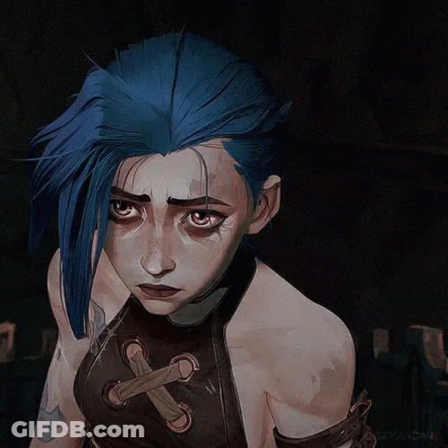 Arcane Jinx Lonely Face GIF