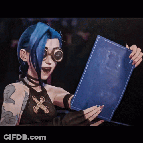 Arcane Jinx Reading The Plan GIF