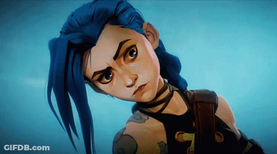 Arcane Jinx Serious Fighting GIF
