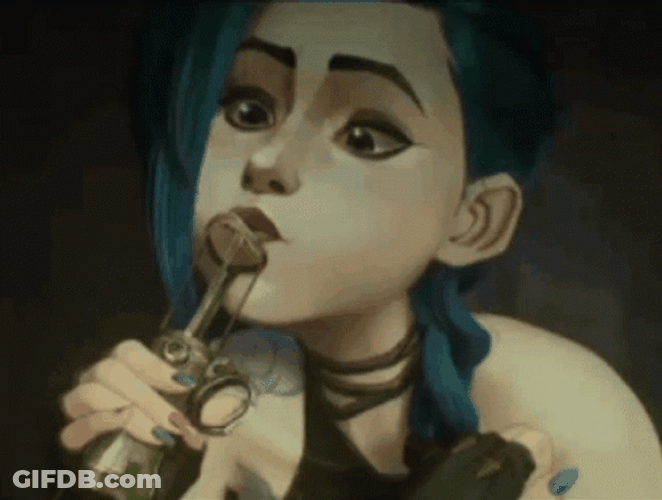 Arcane Jinx Trying Her Invention GIF