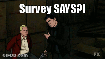 Archer Says Survey Says In A Cartoon Scene GIF