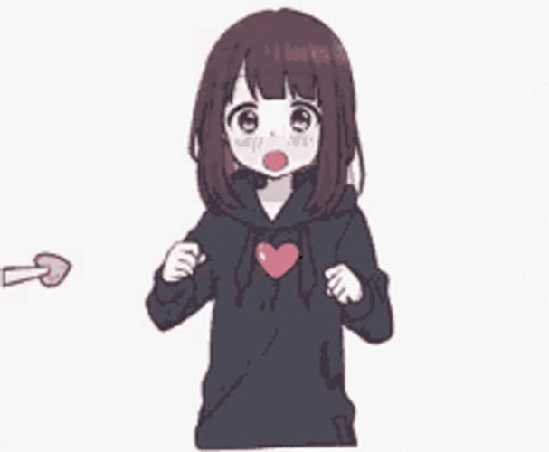 Archery Anime Heart Girl Collapse GIF