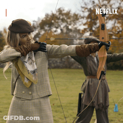Archery Class Classic Lady Target Practice GIF