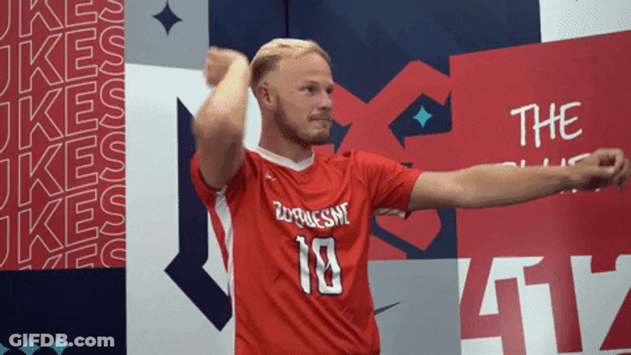 Archery Gesture Soccer Player GIF