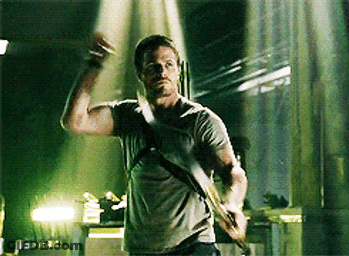 Archery Master Stephen Amell Arrow Series GIF