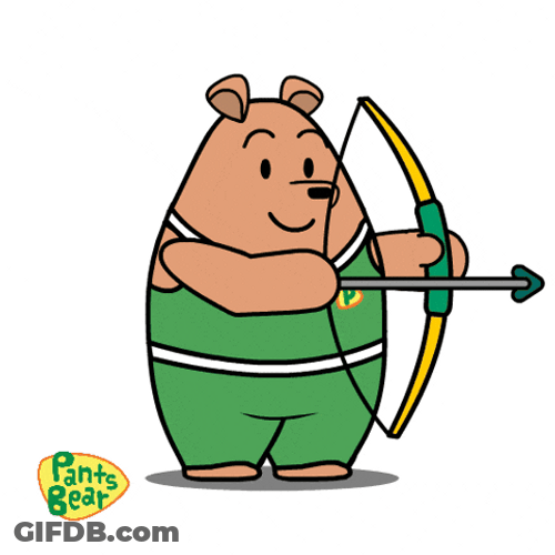 Archery Practice Pants Bear GIF