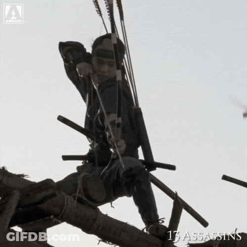 Archery Shot Movie Scene 13 Assassins GIF