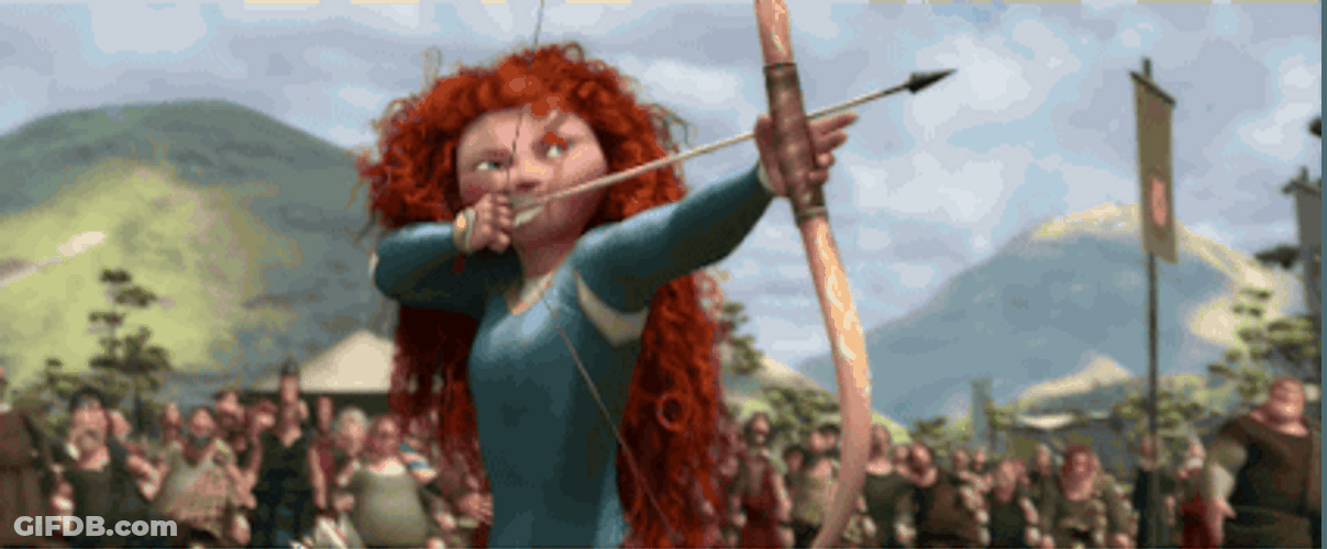 Archery Target Practice Merida GIF
