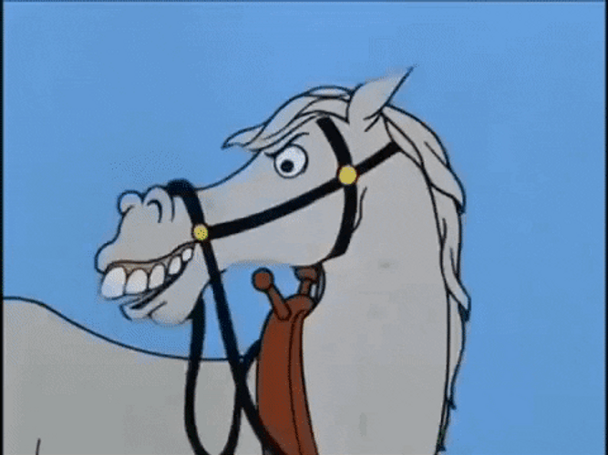 Archie Comics Horse Kicking Trashcan GIF