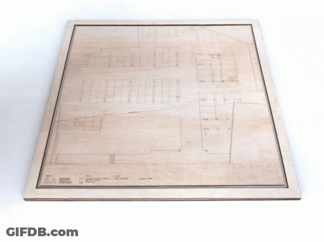 Architecture Wood Model GIF