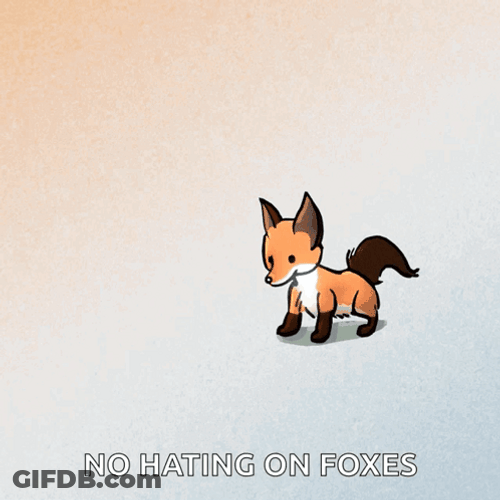 Arctic Fox Slipped Through Snow GIF