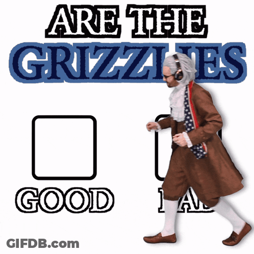 Are The Grizzlies Poster Man In Suit GIF