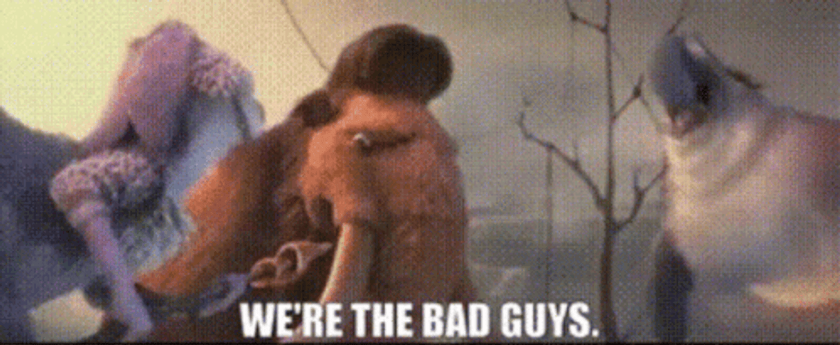 Are We The Baddies Manny Ice Age GIF