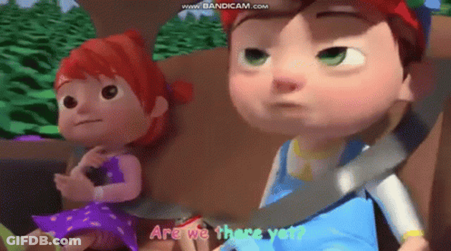 Are We There Yet Cocomelon At Car GIF