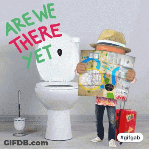 Are We There Yet Explorer Man And Toilet GIF