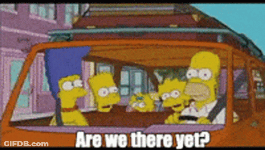Are We There Yet The Simpsons Just Left GIF