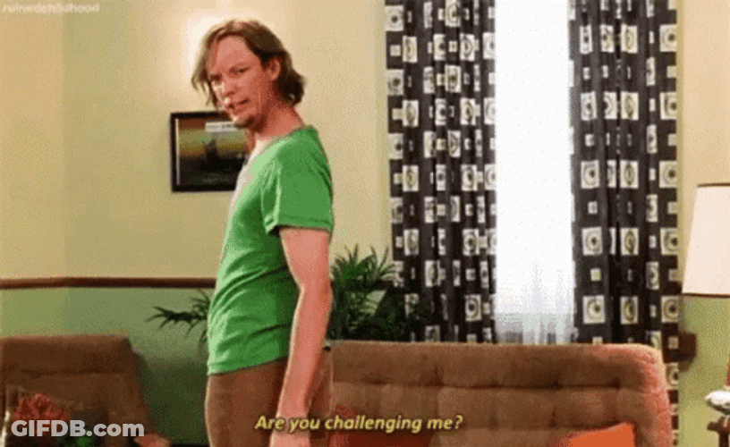 Are You Challenging Me Offended Shaggy GIF