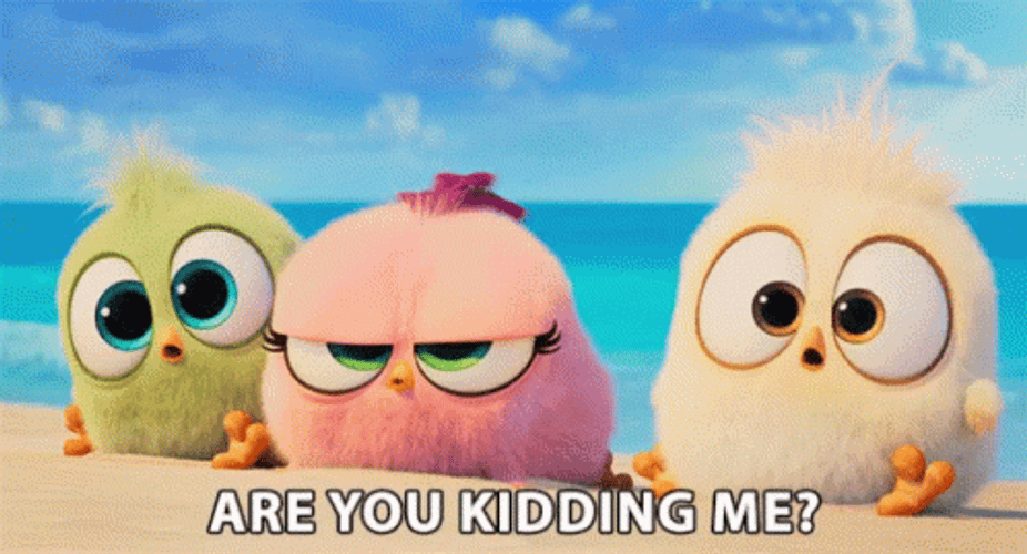 Are You Kidding Me Angry Birds Characters GIF