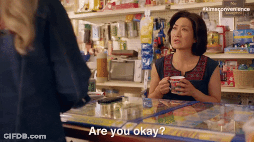 Are You Ok Store Attendant Asking GIF