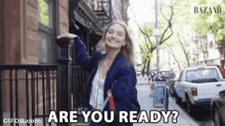 Are You Ready Bazaar Happy Girl GIF
