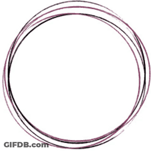 Are You Ready Cursive Text Inside Circle GIF