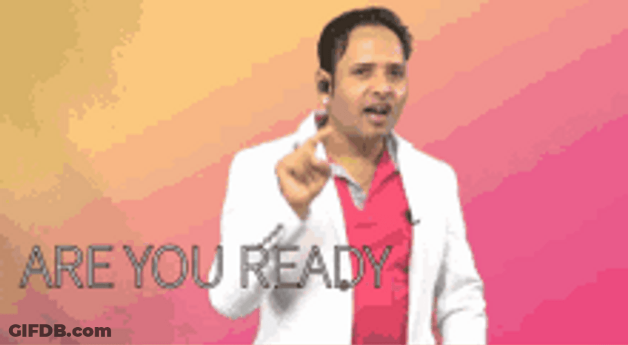 Are You Ready Man Pointing Finger GIF