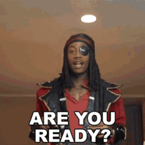 Are You Ready Man With Eye Patch GIF