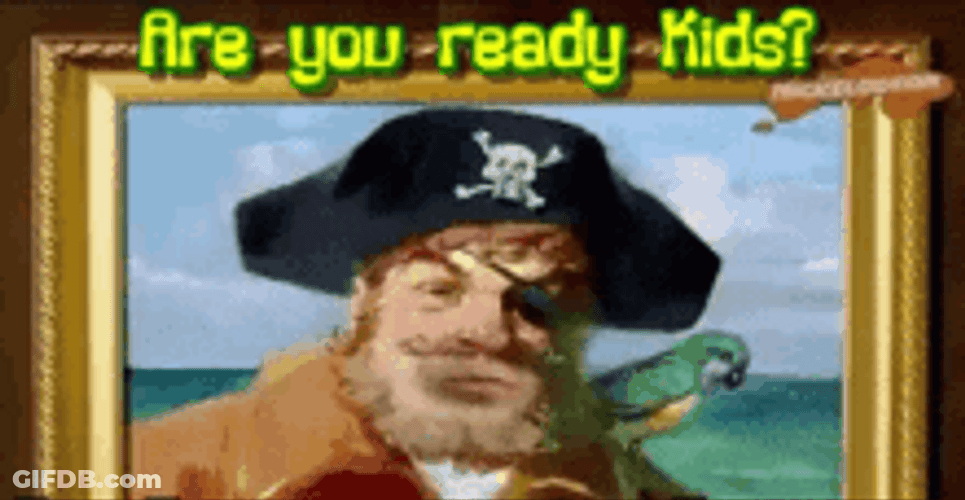 Are You Ready SpongeBob SquarePants Pirate GIF