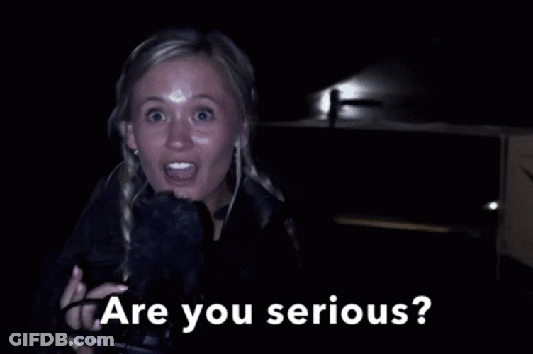 Are You Serious Lady Blogger GIF
