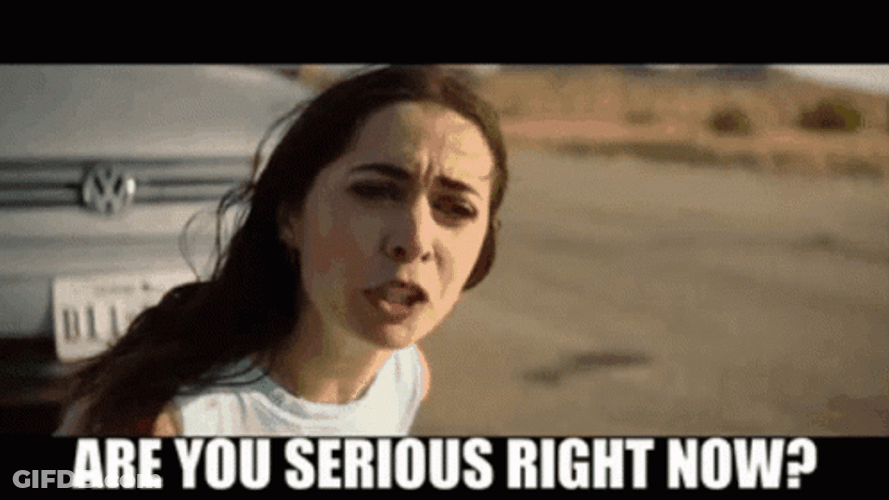 Are You Serious Now Beautiful Lady GIF