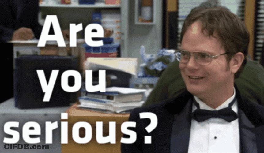Are You Serious Rainn Wilson Actor GIF
