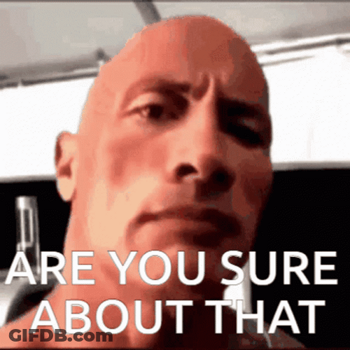 Are You Sure About That Dwayne Johnson Meme GIF