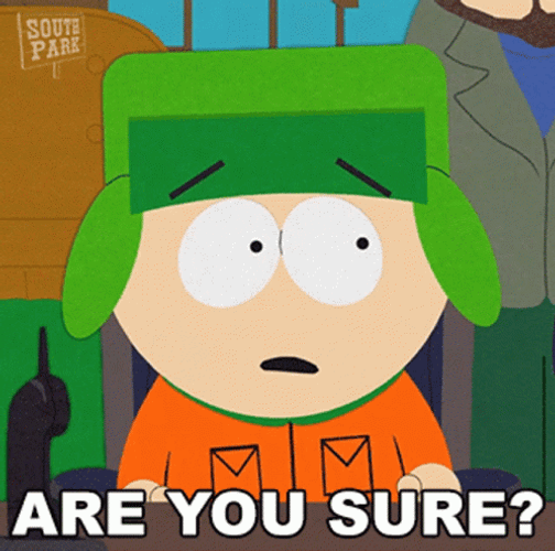 Are You Sure About That Kyle Broflovski Meme GIF