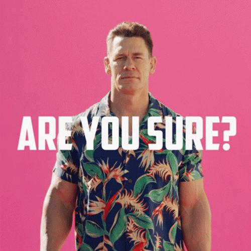 Are You Sure About That Meme John Cena GIF