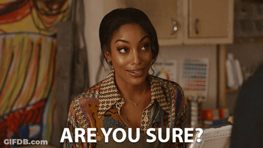 Are You Sure Skeptic Beautiful Lady GIF
