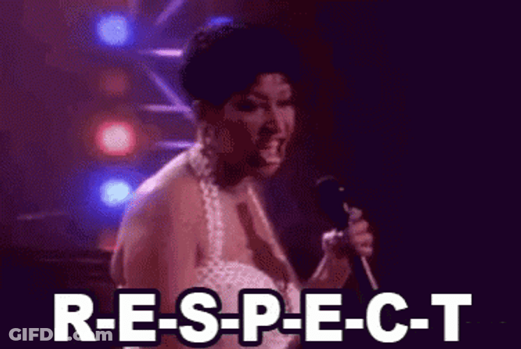 Aretha Franklin Respect GIF