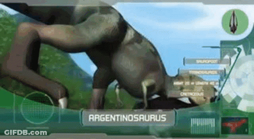 Argentinosaurus Dinosaur With Name GIF