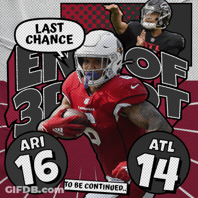 ARI 16 And ATL 14 Football Player Running With Ball GIF
