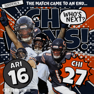 Ari 16 And Chi 27 Bears Players Poster GIF