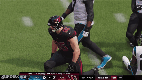 Ari Football Player #85 Kneeling GIF